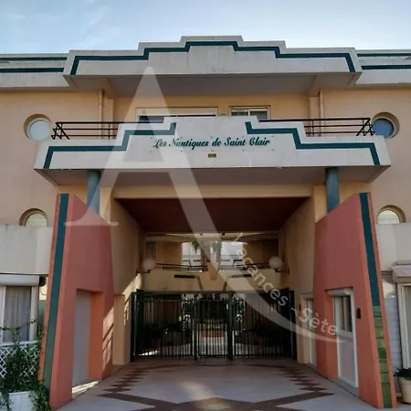 T2 Coin Chambre, Terrasse 1ere Ligne Mer, Piscine * Sete